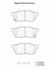 NPS H360A19 Brake Pad Set, disc brake